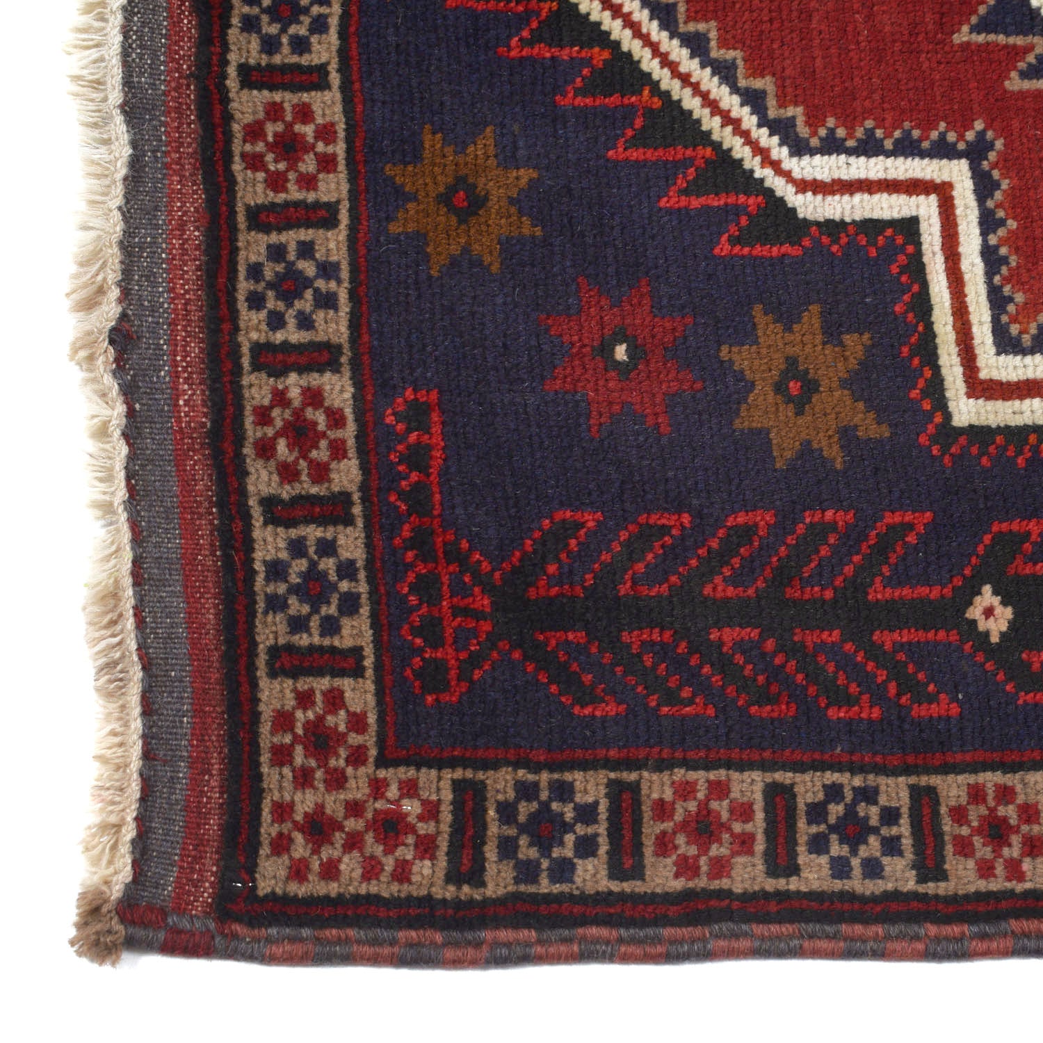 Baluchi Rug Handmade Multi Geometric 3x5 ft