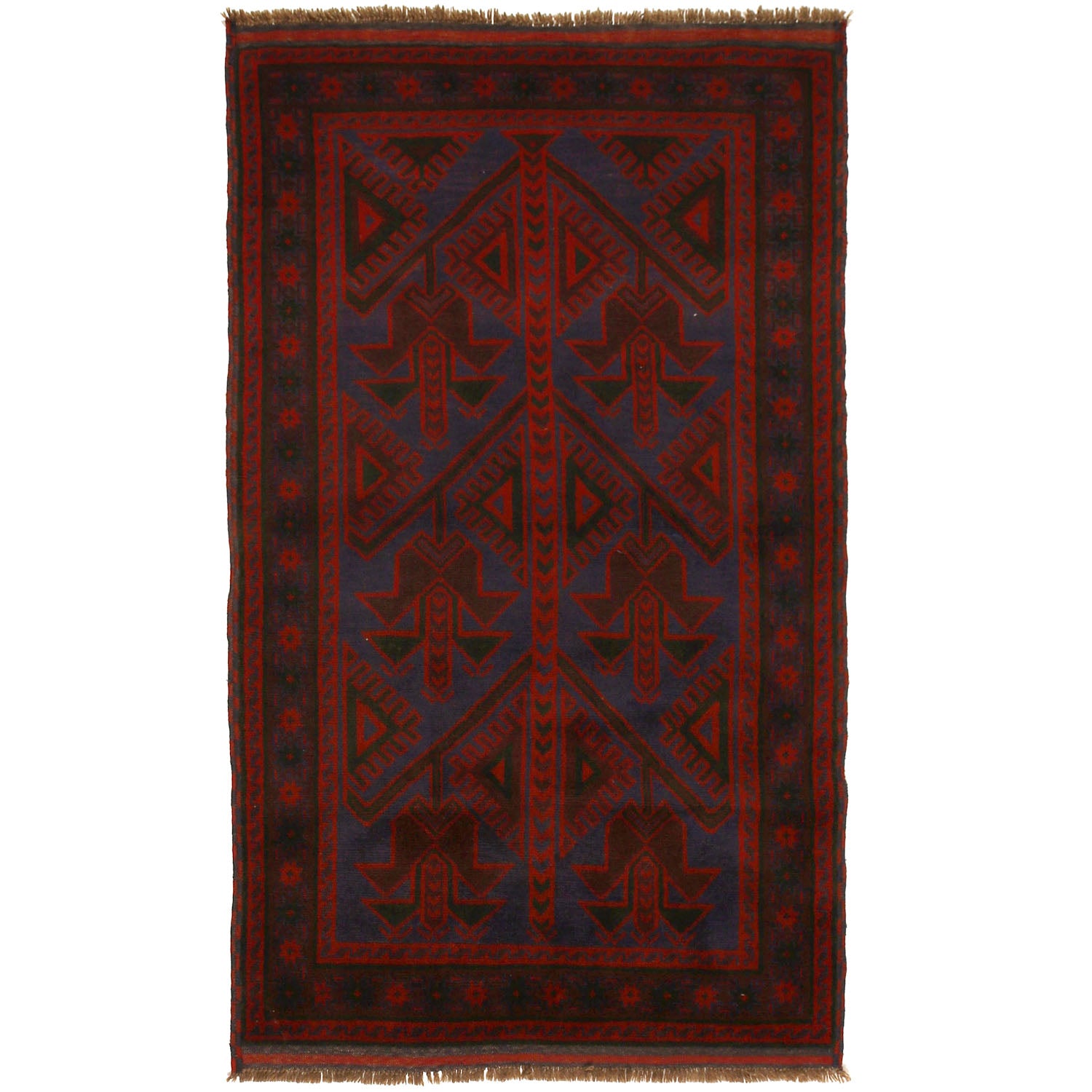 Baluchi Rug Handmade Multi Floral 4x6 ft