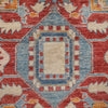 Heriz Area Rug Handmade Multi Medallion 7x10 ft