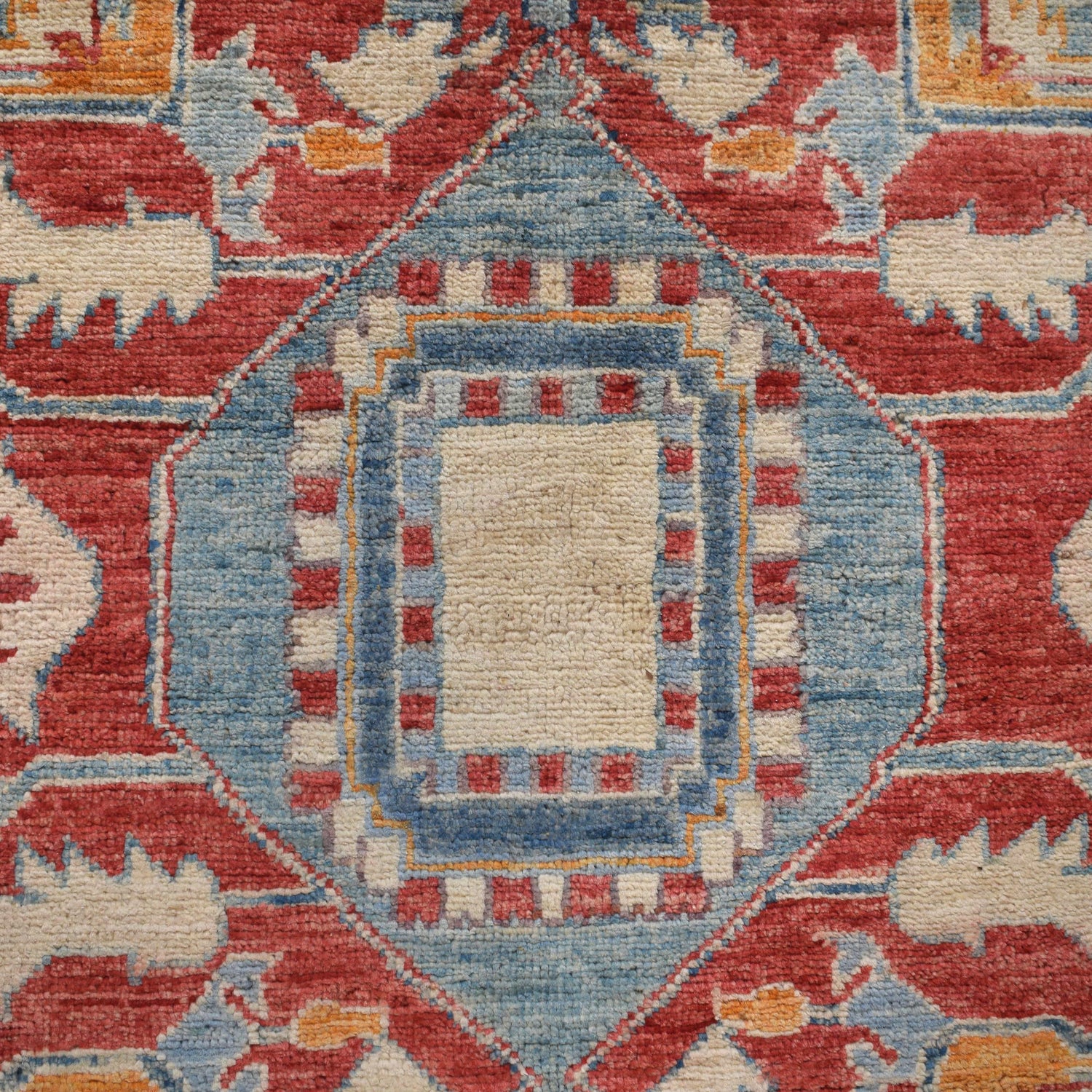 Heriz Area Rug Handmade Multi Medallion 7x10 ft