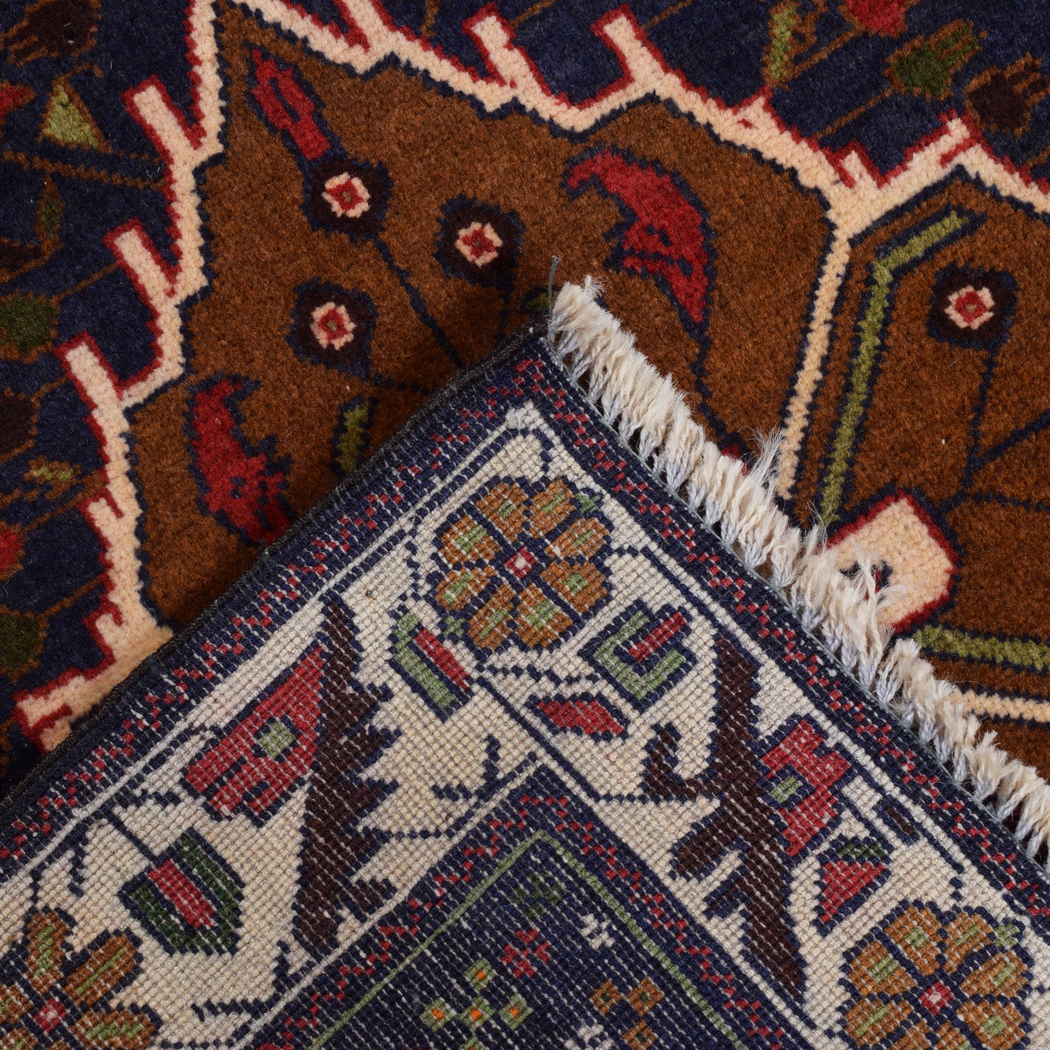 Baluchi Rug Handmade Multi Geometric 2x4 ft