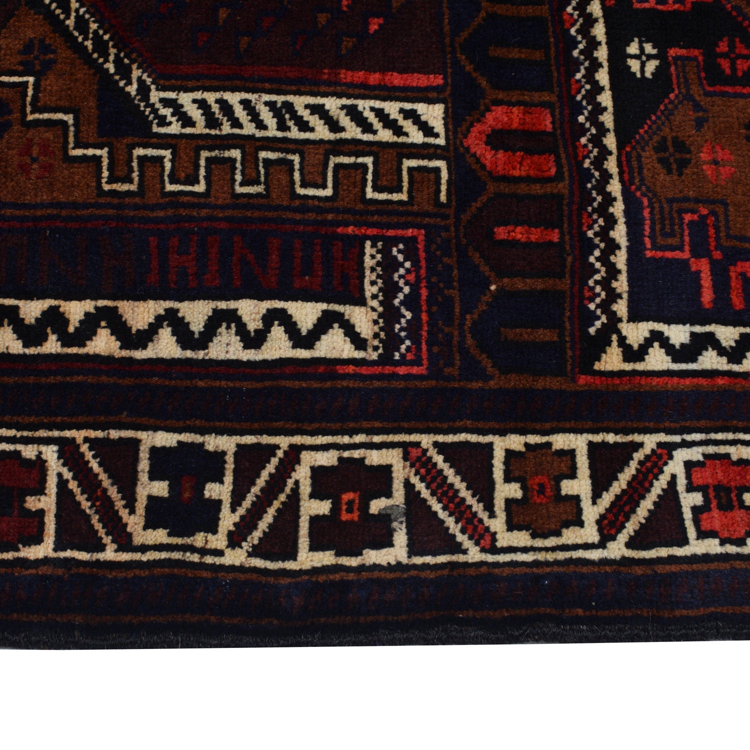 Baluchi Rug Handmade Multi Prayer Design 2x4 ft
