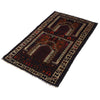Baluchi Rug Handmade Multi Prayer Design 2x4 ft