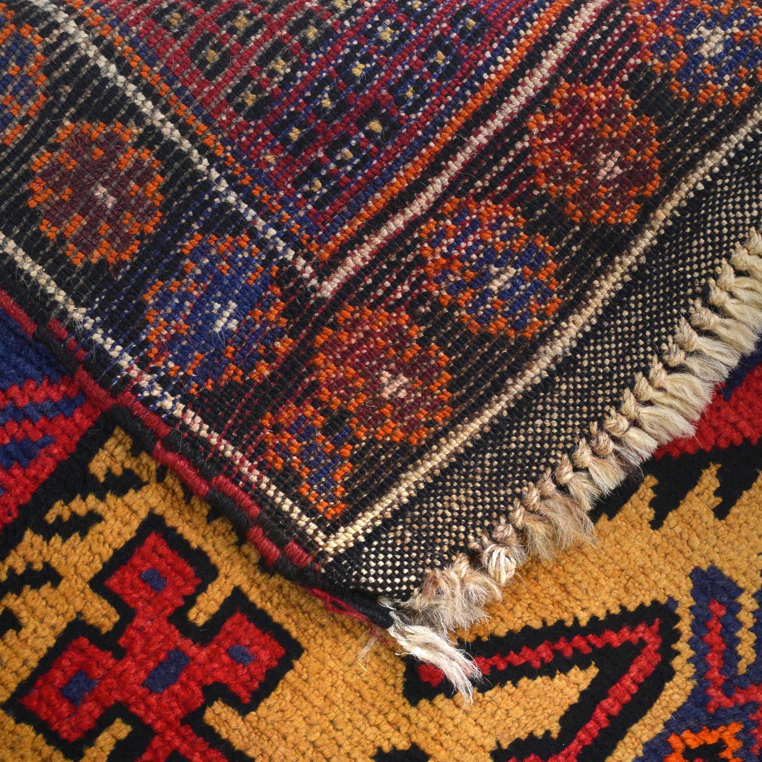 Baluchi Rug Handmade Multi Geometric 3x5 ft