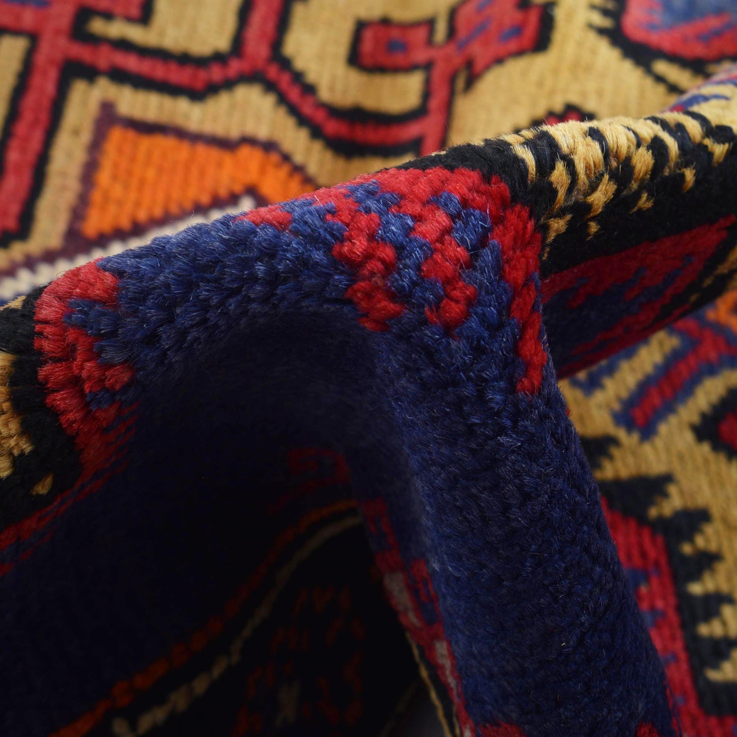 Baluchi Rug Handmade Multi Geometric 3x5 ft