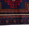 Baluchi Rug Handmade Navy Blue Floral 2x4 ft