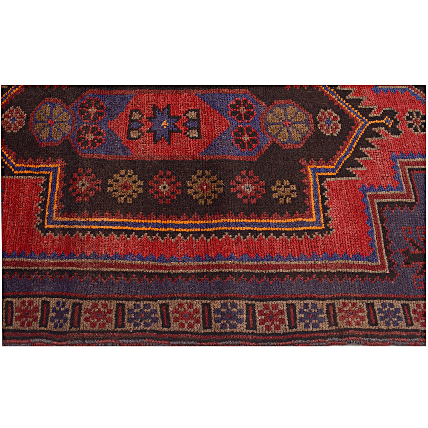 Baluchi Rug Handmade Multi Floral 2x4 ft