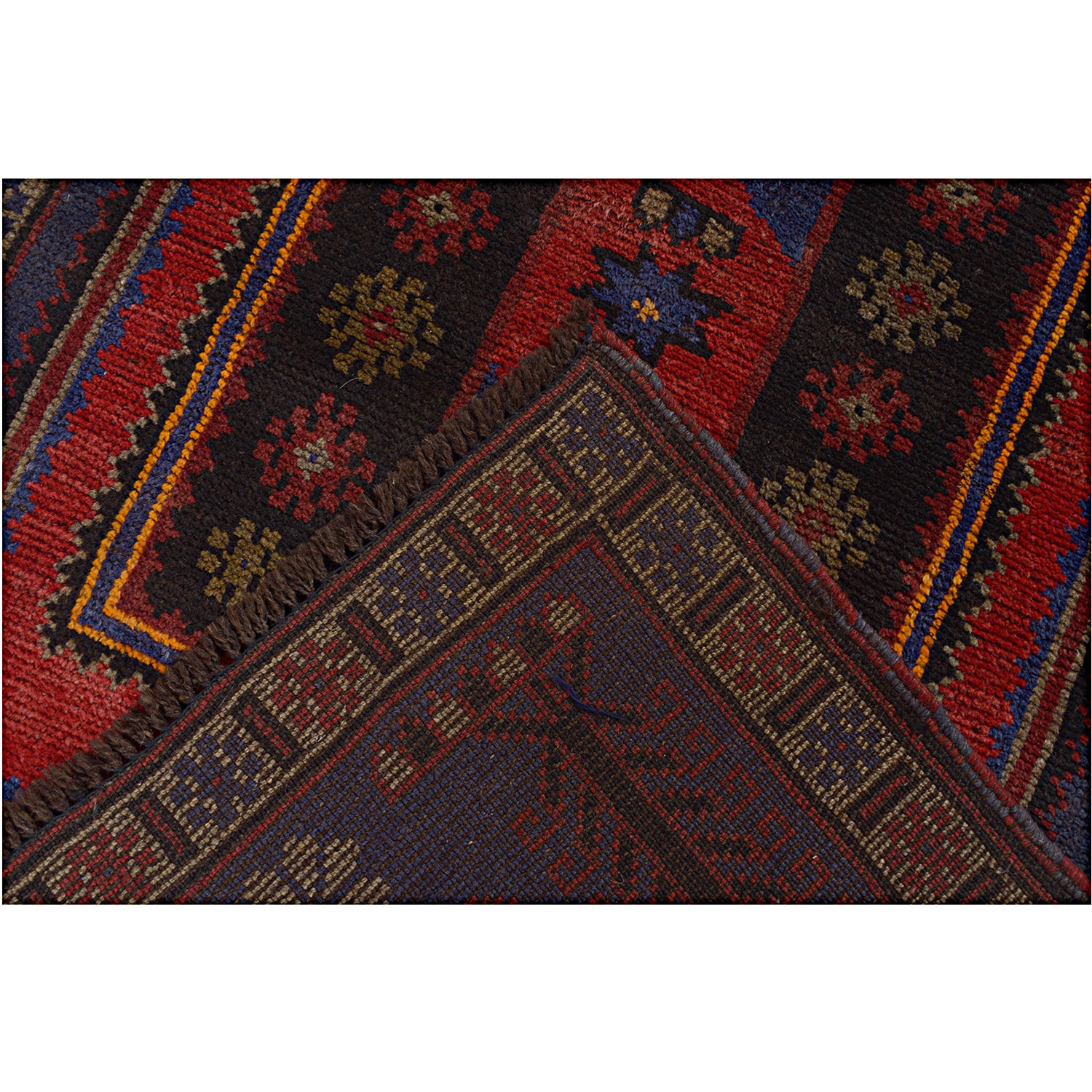Baluchi Rug Handmade Multi Floral 2x4 ft