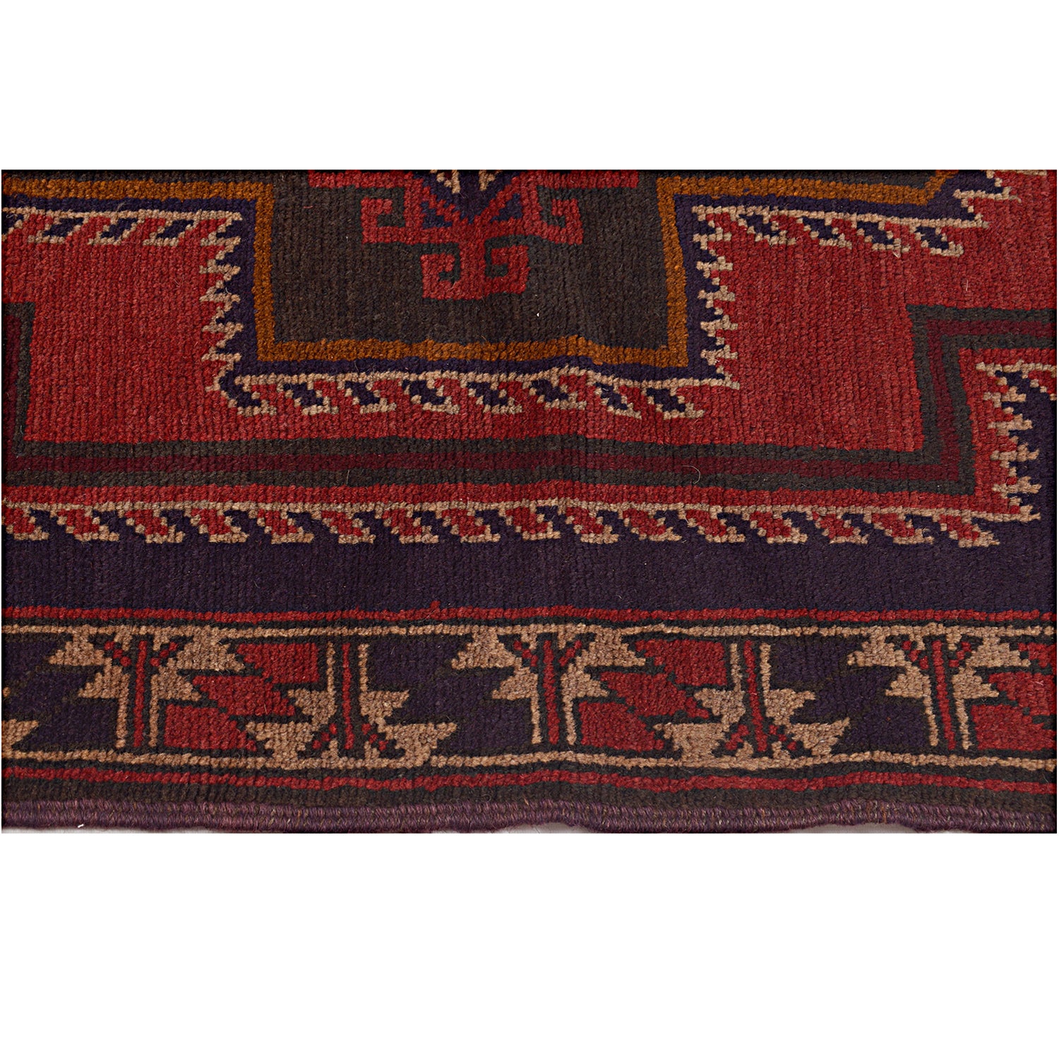 Baluchi Rug Handmade Multi Geometric 3x5 ft