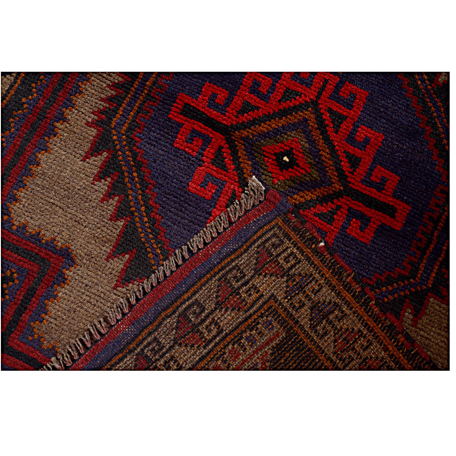 Baluchi Rug Handmade Multi Floral 2x4 ft