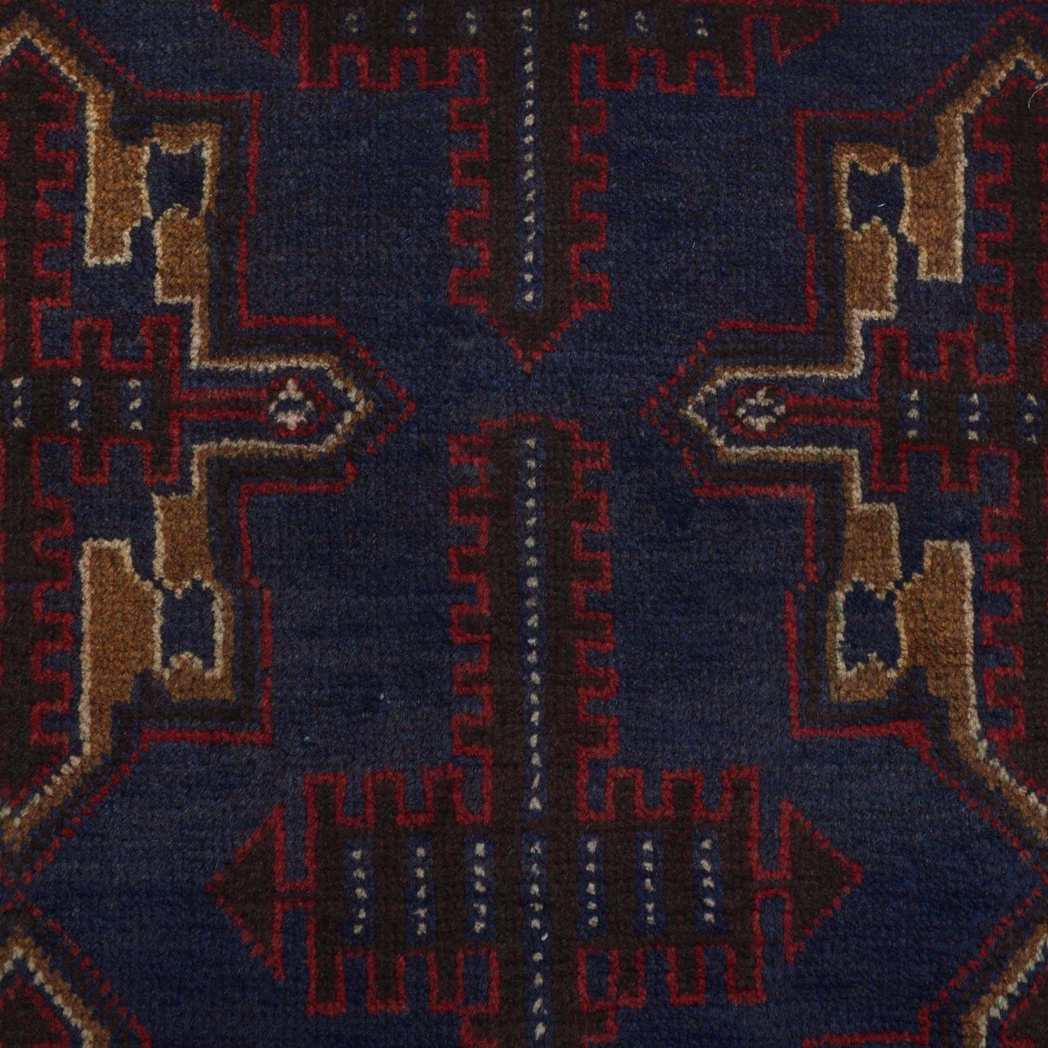Baluchi Rug Handmade Multi Geometric 2x4 ft