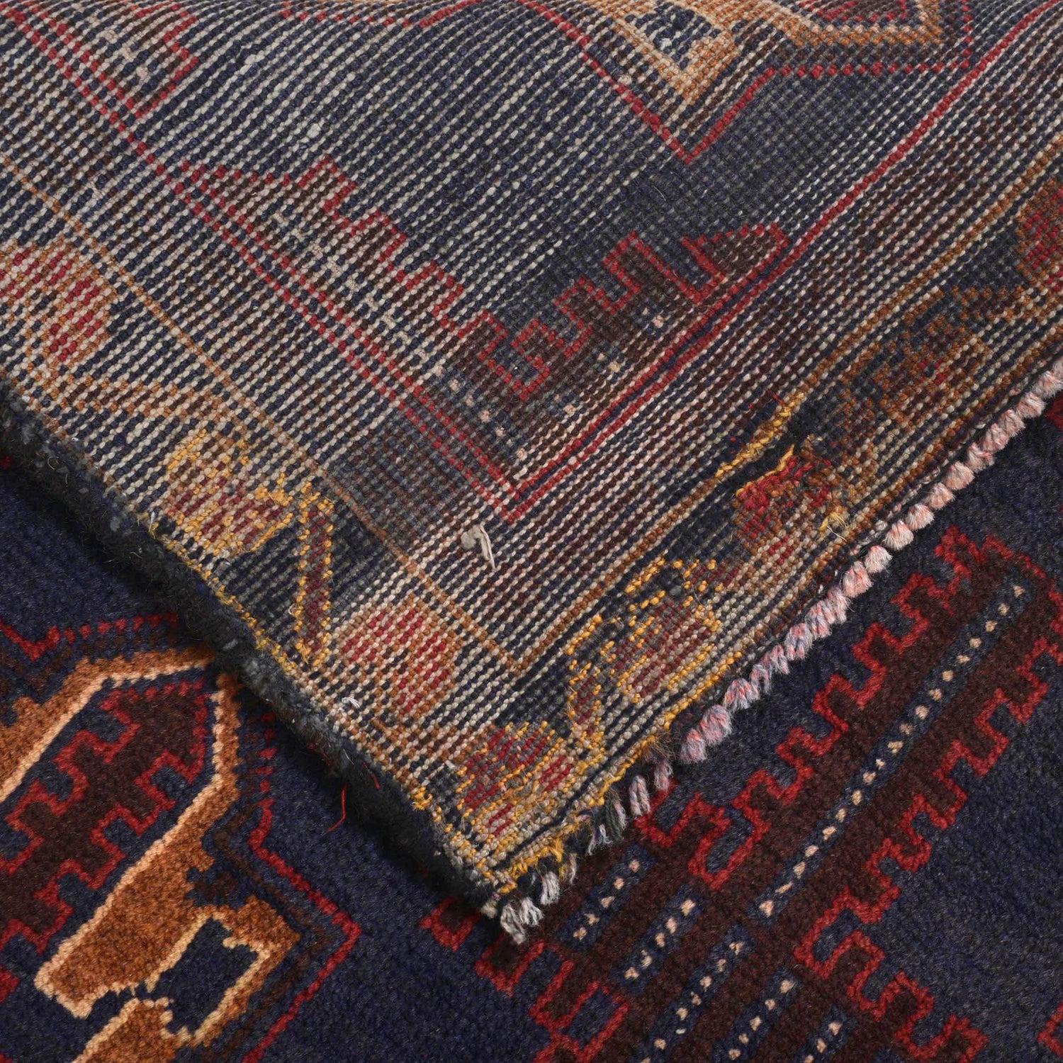 Baluchi Rug Handmade Multi Geometric 2x4 ft