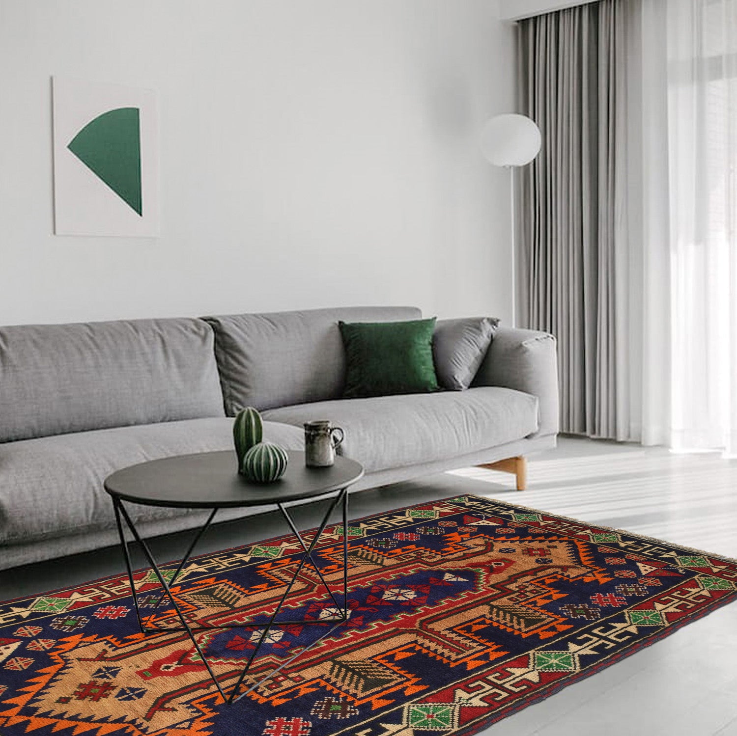 Baluchi Rug Handmade Multi Floral 3x5 ft