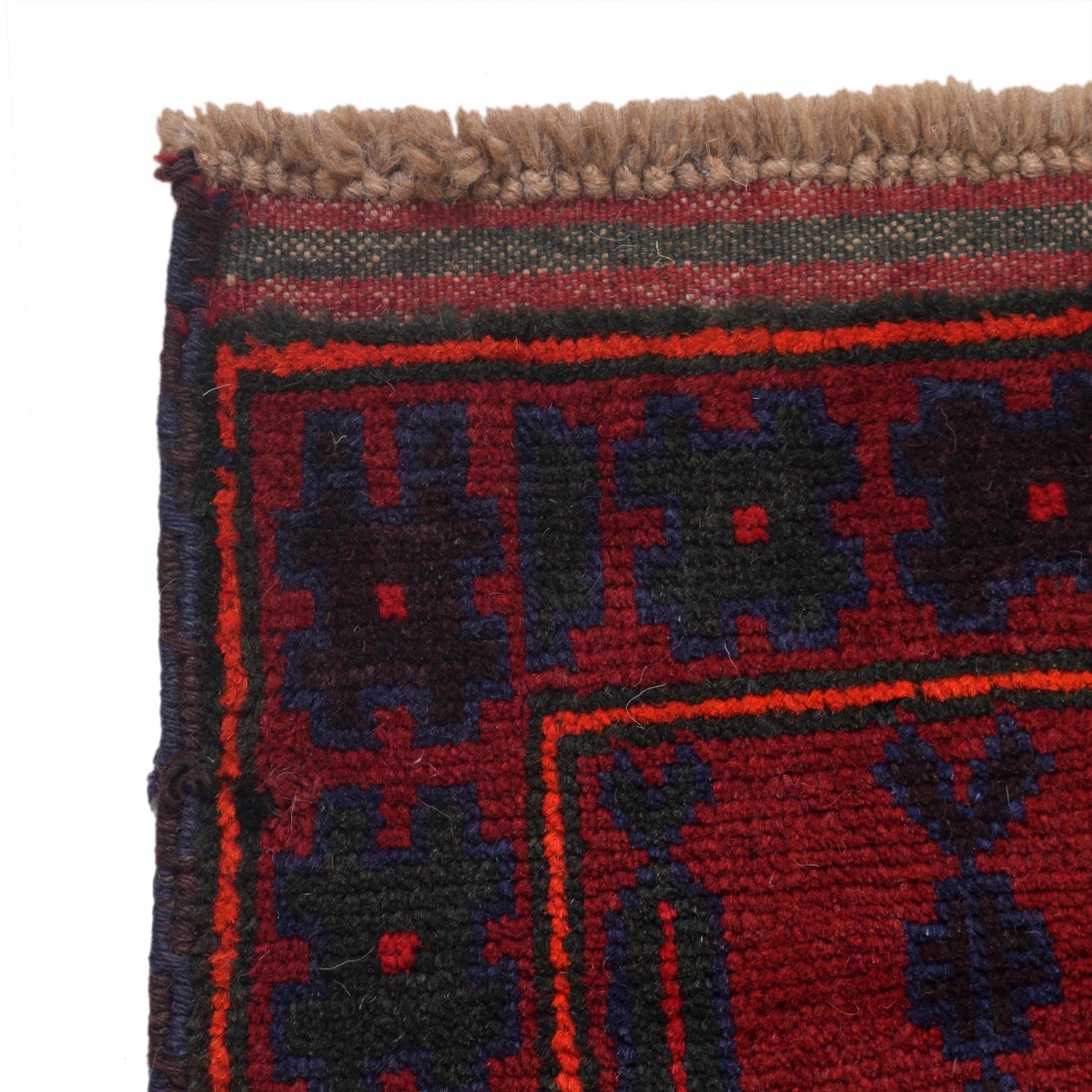 Baluchi Rug Handmade Red Prayer Design 3x5 ft