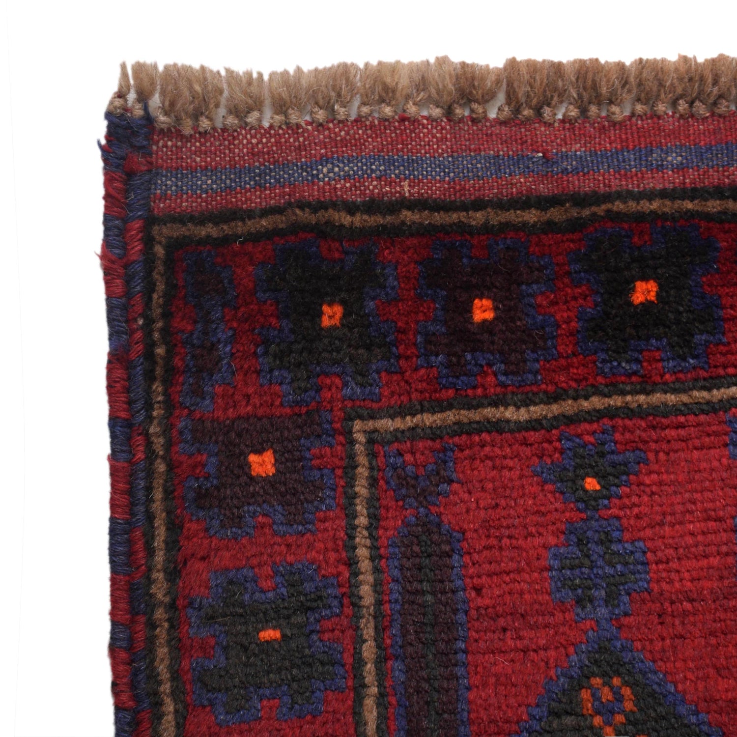 Baluchi Rug Handmade Red Prayer Design 3x5 ft