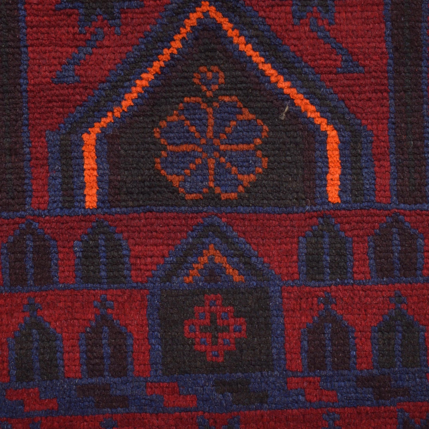 Baluchi Rug Handmade Red Prayer Design 3x5 ft
