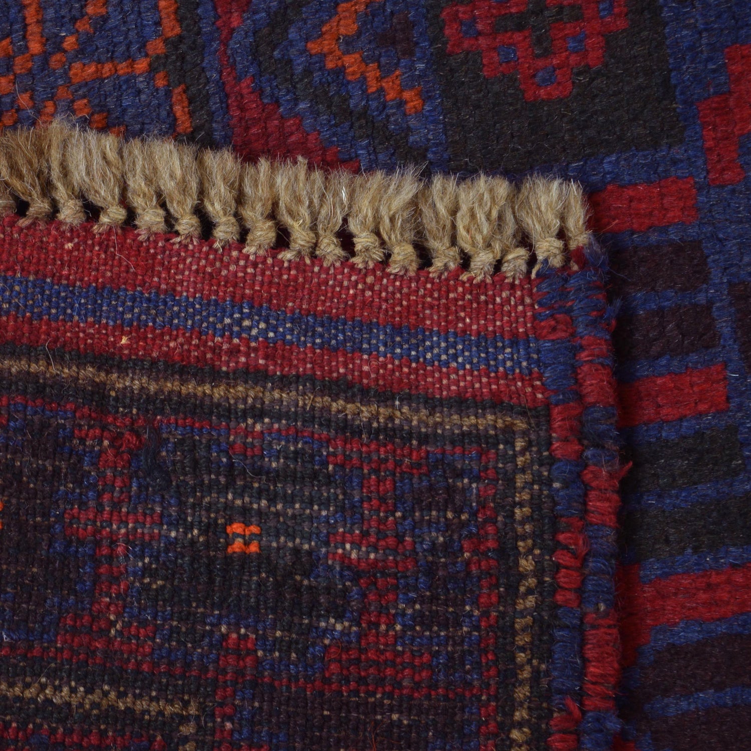 Baluchi Rug Handmade Red Prayer Design 3x5 ft