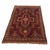Baluchi Rug Handmade Red Geometric 3x5 ft