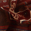 Baluchi Rug Handmade Red Geometric 3x5 ft