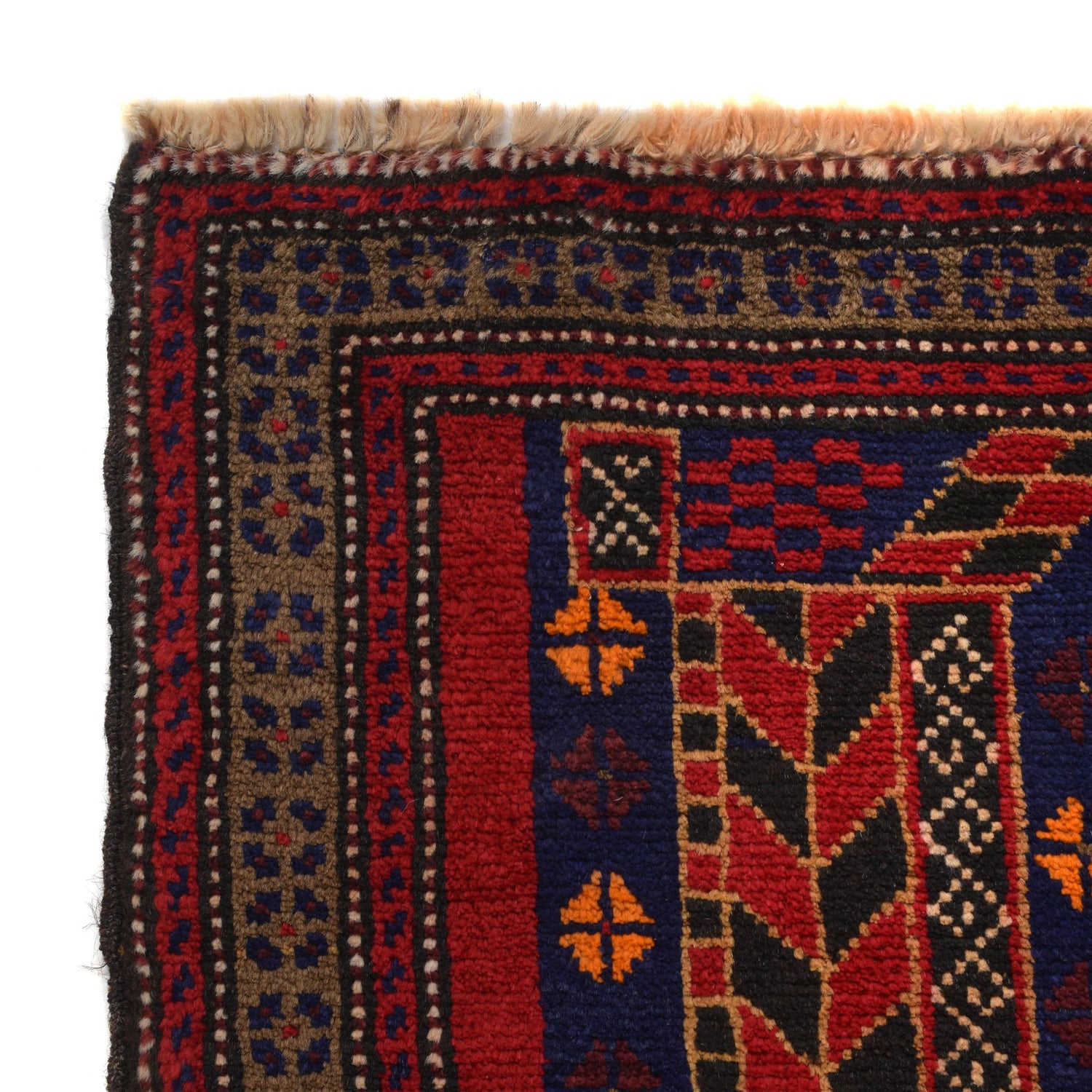 Baluchi Rug Handmade Blue Prayer Design 2x4 ft