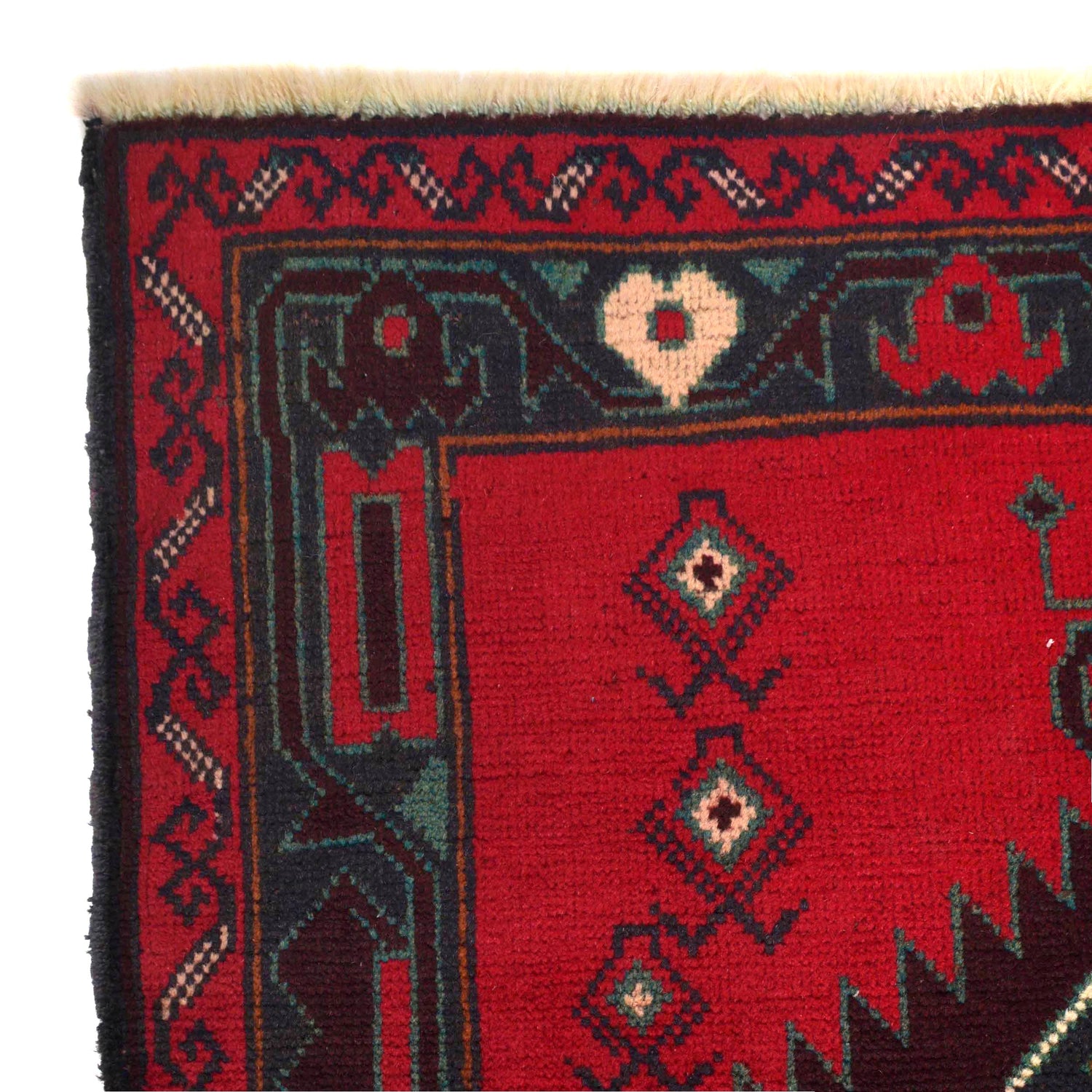 Baluchi Rug Handmade Multi Geometric 2x4 ft