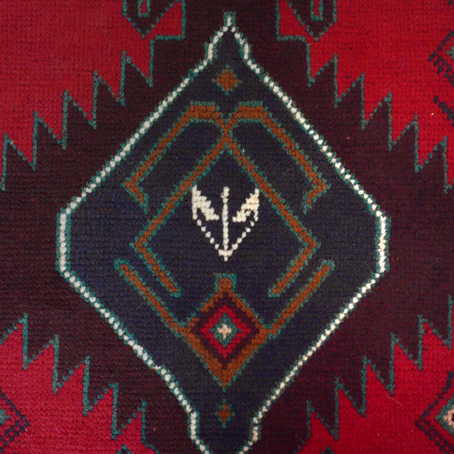 Baluchi Rug Handmade Multi Geometric 2x4 ft
