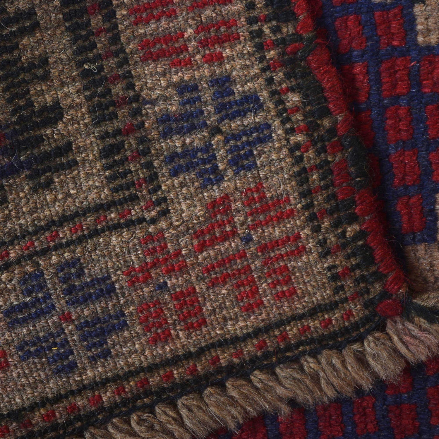 Baluchi Rug Handmade Multi Prayer Design 3x5 ft
