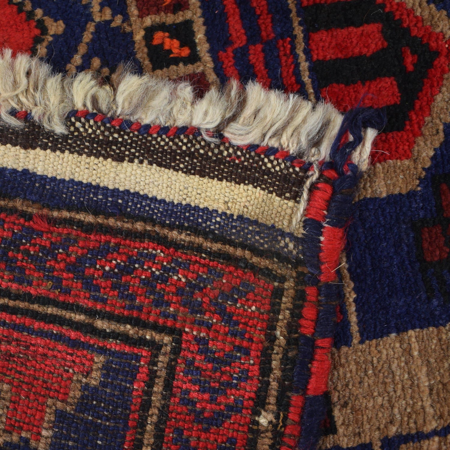 Baluchi Rug Handmade Multi Prayer Design 2x4 ft