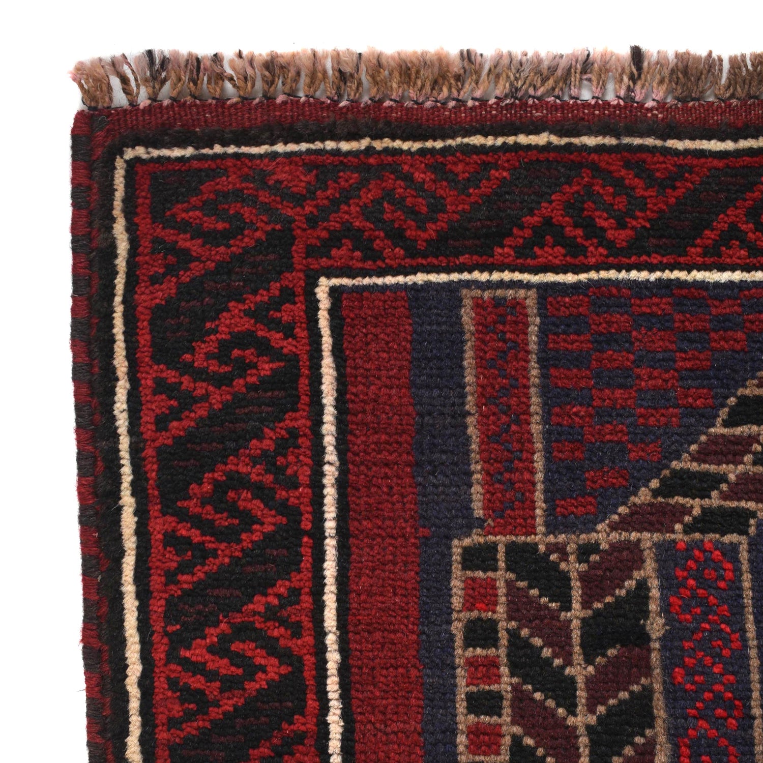 Baluchi Rug Handmade Multi Prayer Design 3x5 ft