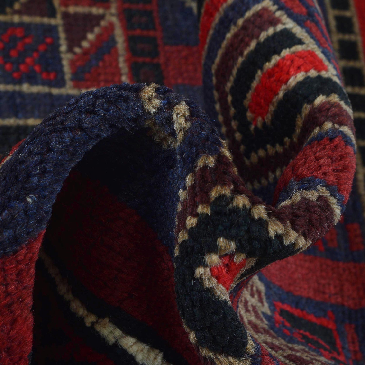 Baluchi Rug Handmade Multi Prayer Design 3x5 ft