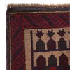 Baluchi Rug Handmade Beige Prayer Design 3x5 ft