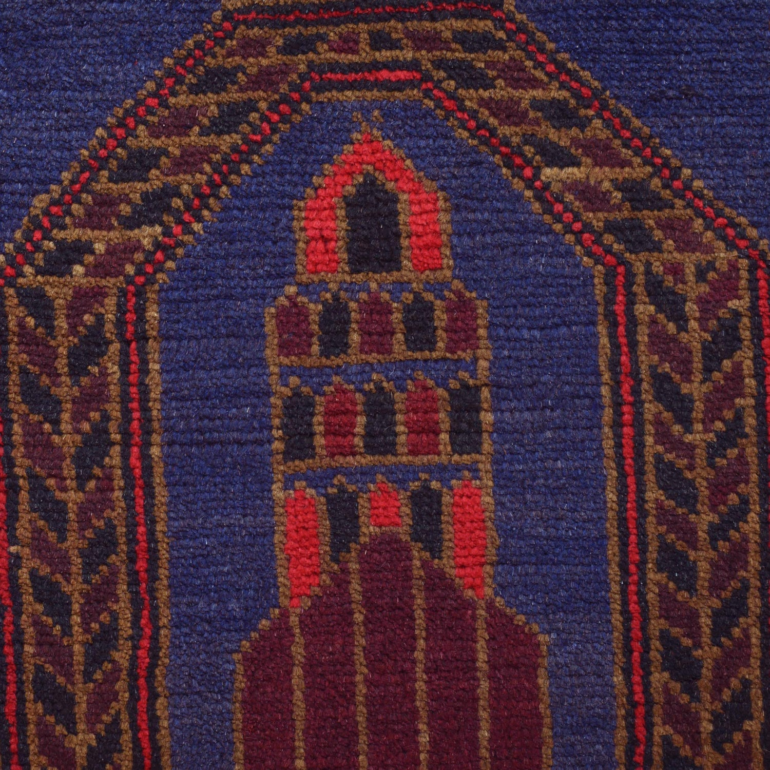 Baluchi Rug Handmade Multi Prayer Design 2x4 ft