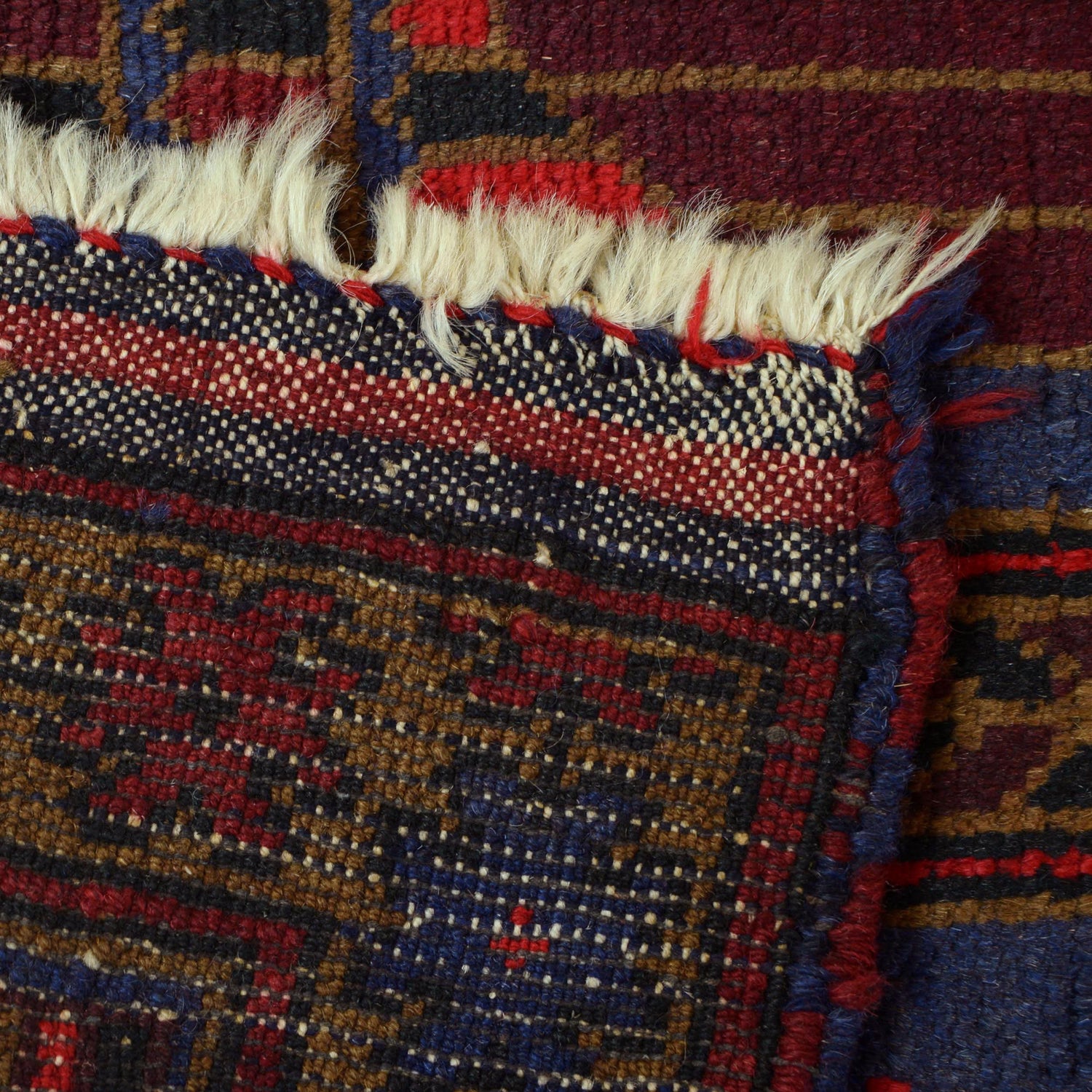 Baluchi Rug Handmade Multi Prayer Design 2x4 ft