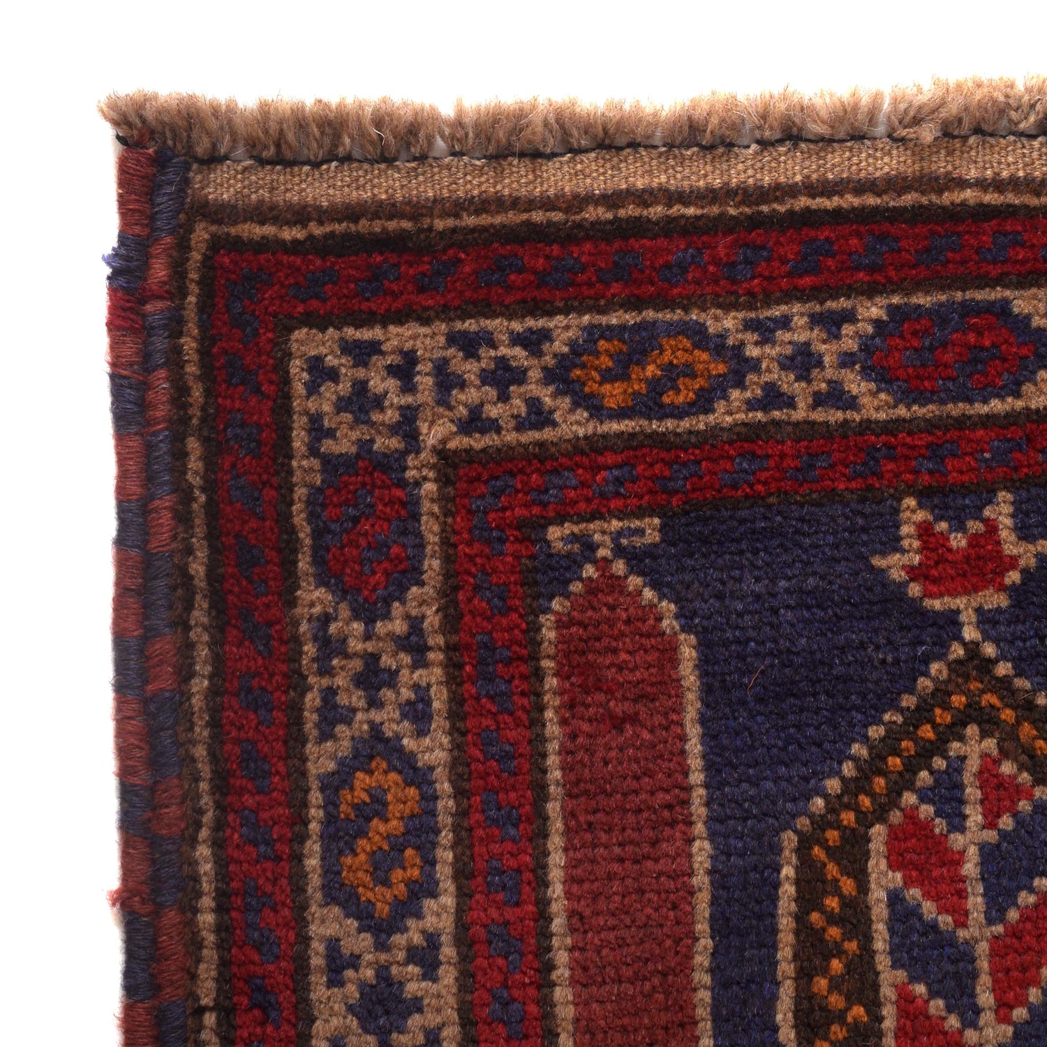 Baluchi Rug Handmade Multi Prayer Design 3x5 ft