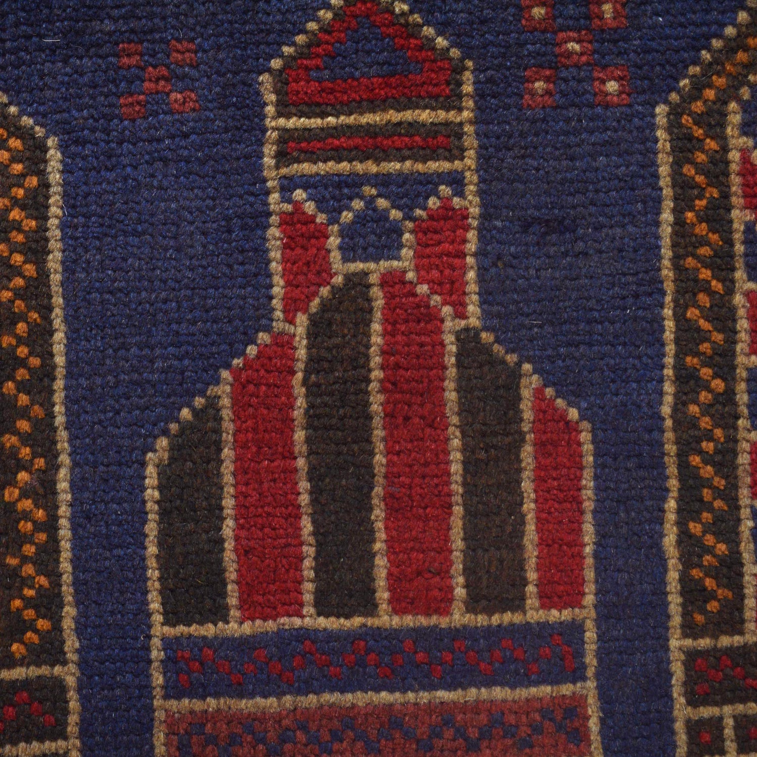 Baluchi Rug Handmade Multi Prayer Design 3x5 ft