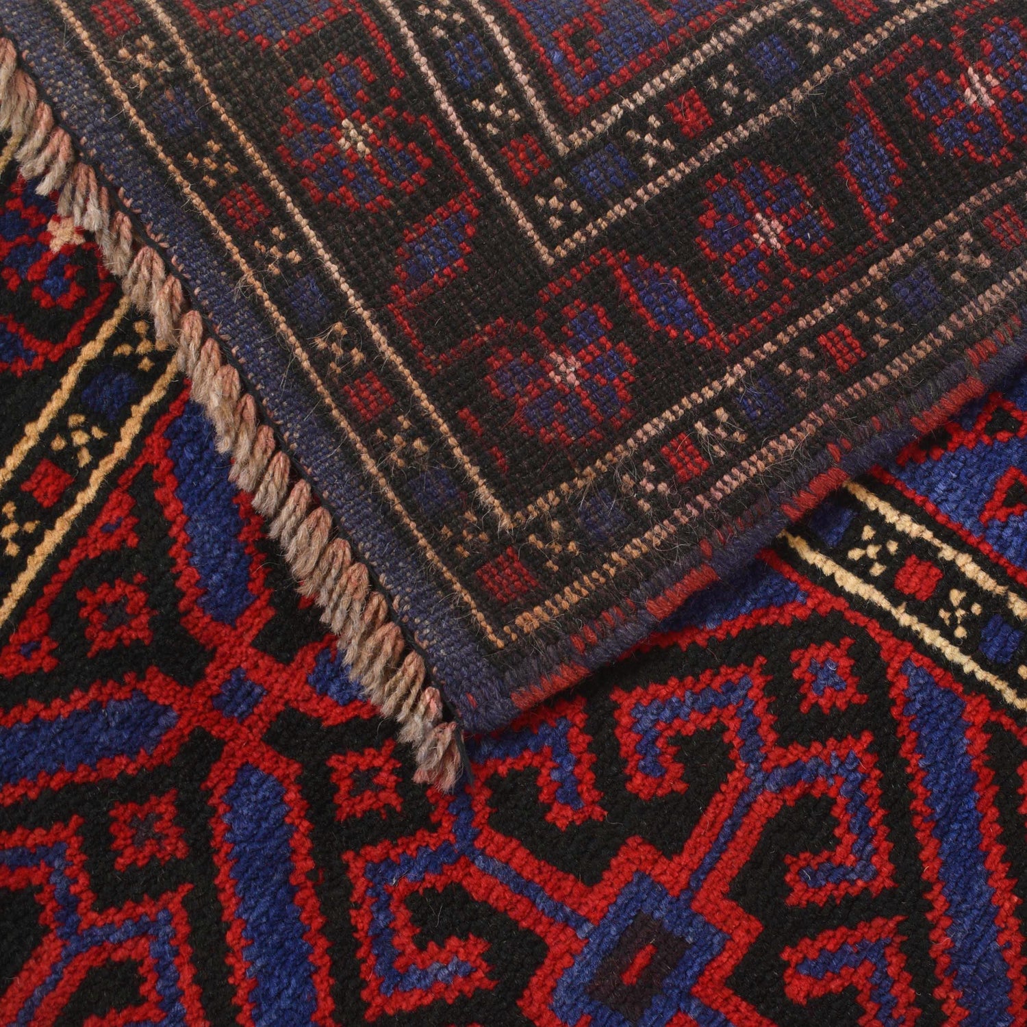 Baluchi Rug Handmade Multi Prayer Design 3x5 ft