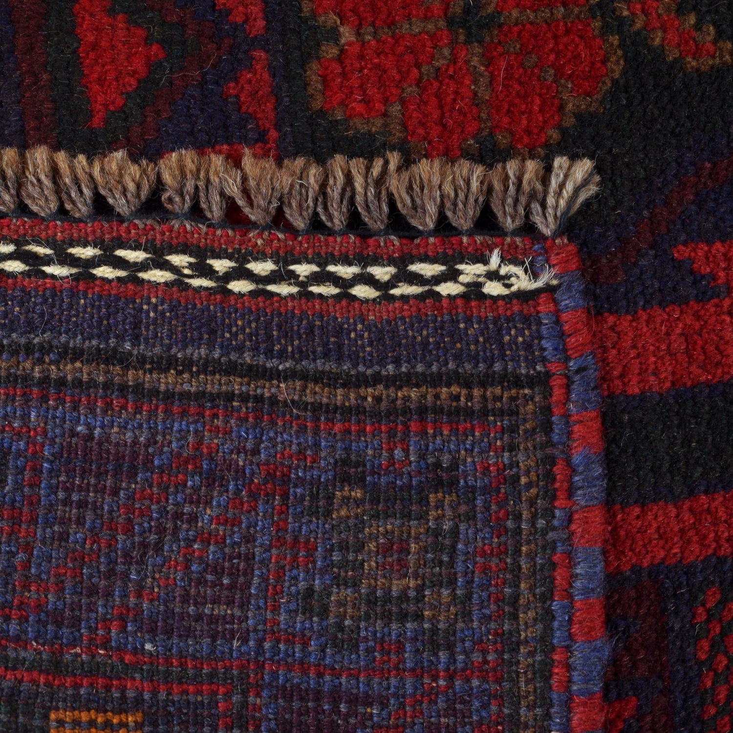 Baluchi Rug Handmade Red Prayer Design 3x5 ft