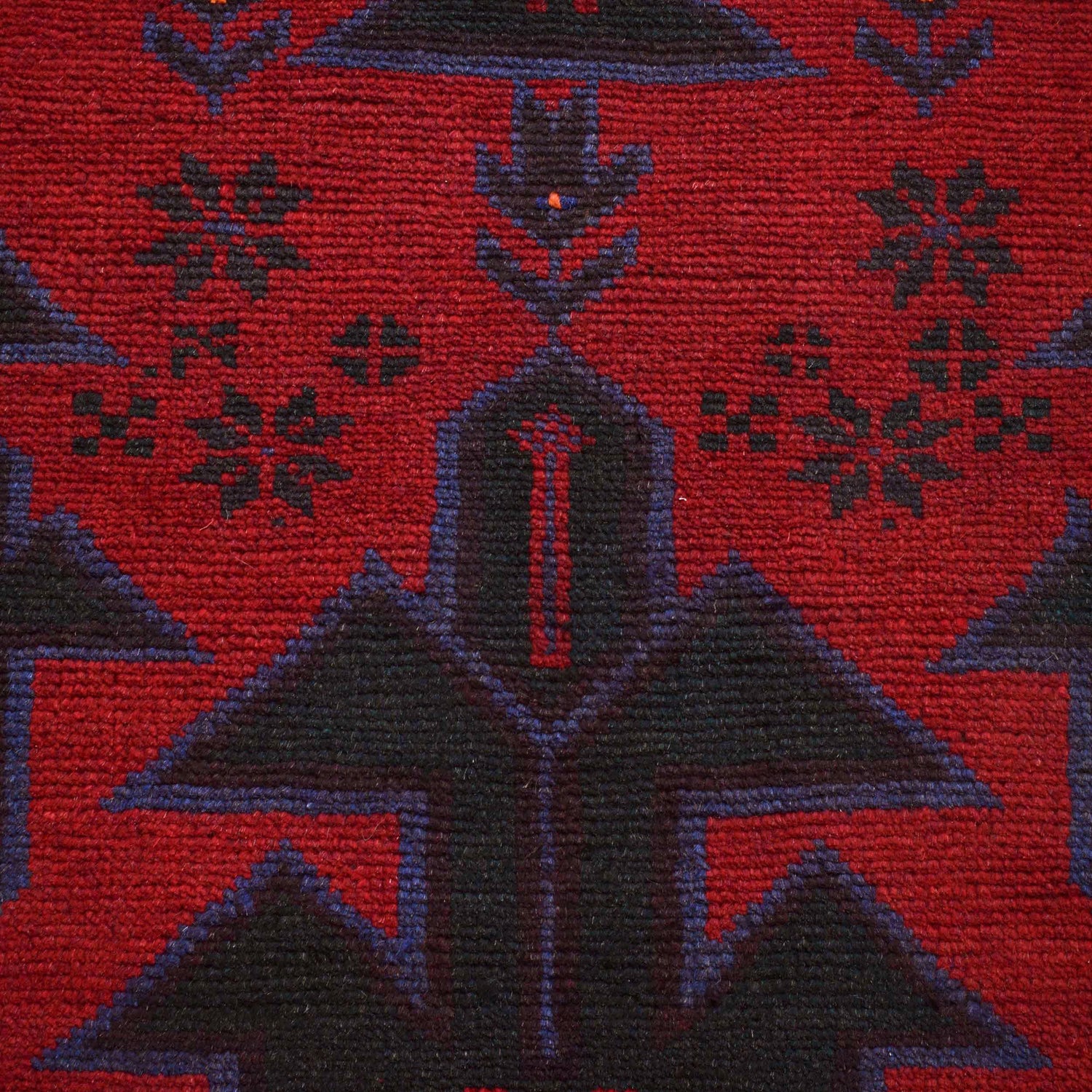 Baluchi Rug Handmade Red Floral 2x4 ft