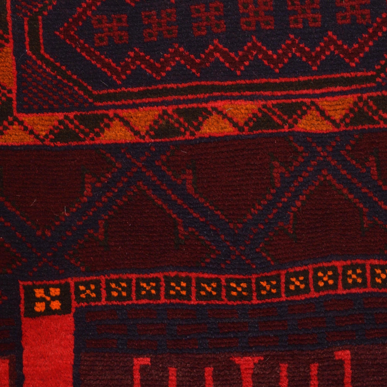 Baluchi Rug Handmade Multi Prayer Design 3x5 ft