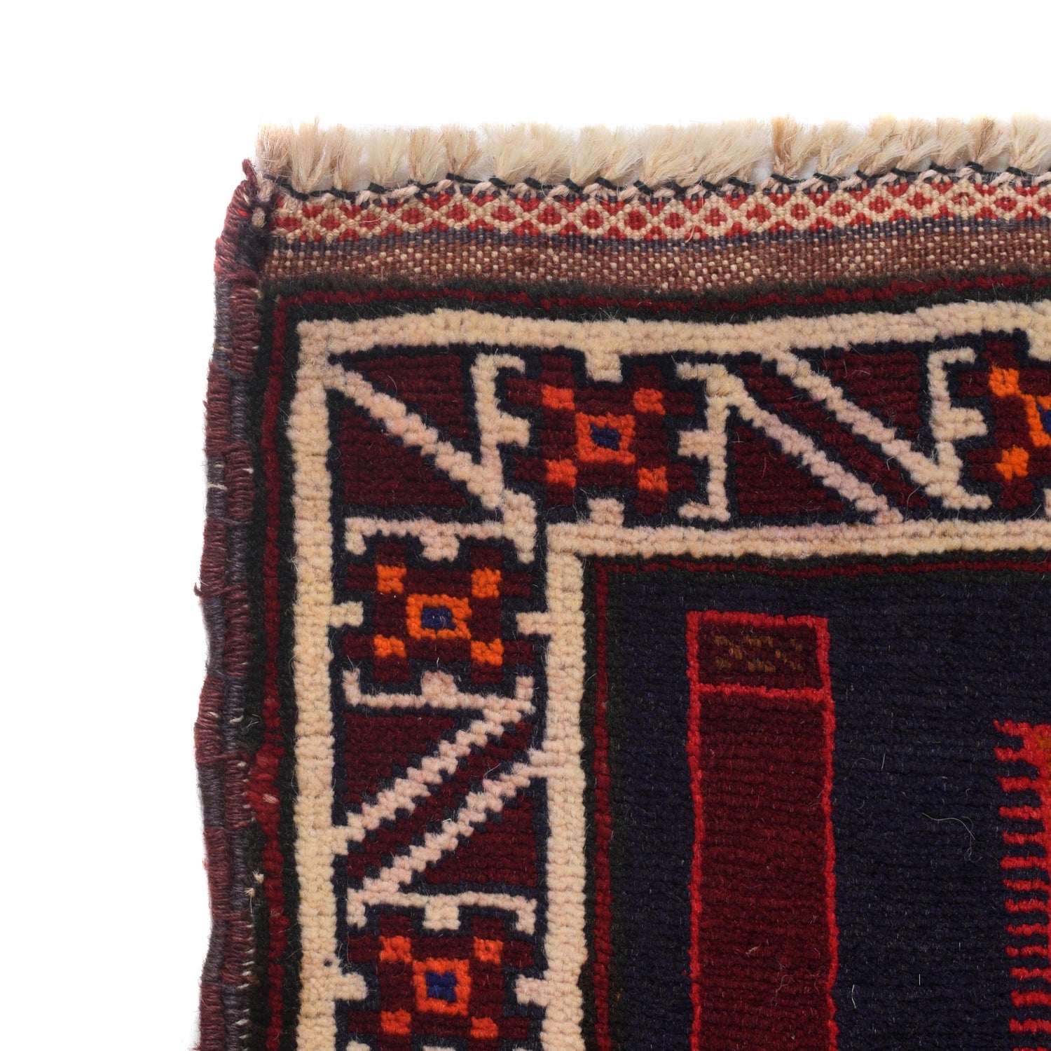Baluchi Rug Handmade Multi Prayer Design 3x5 ft