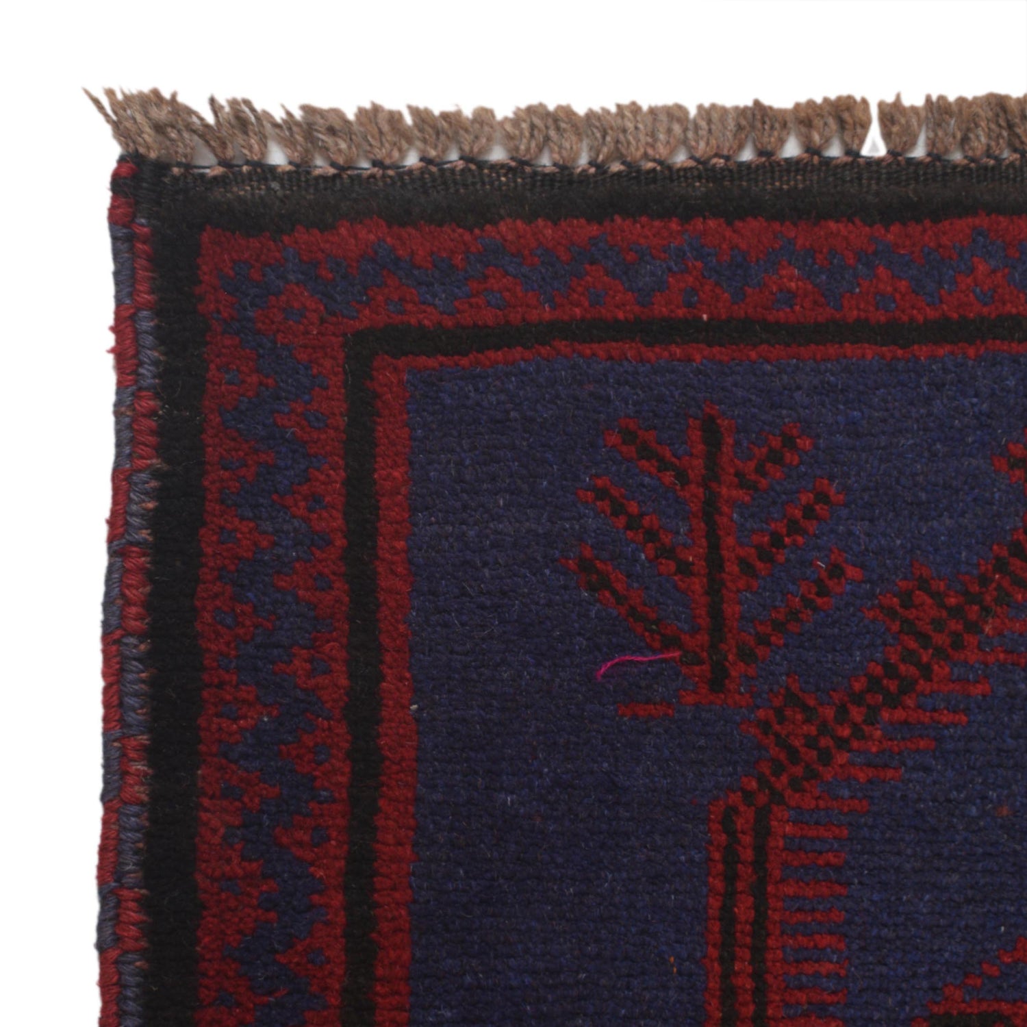 Baluchi Rug Handmade Blue Prayer Design 3x5 ft