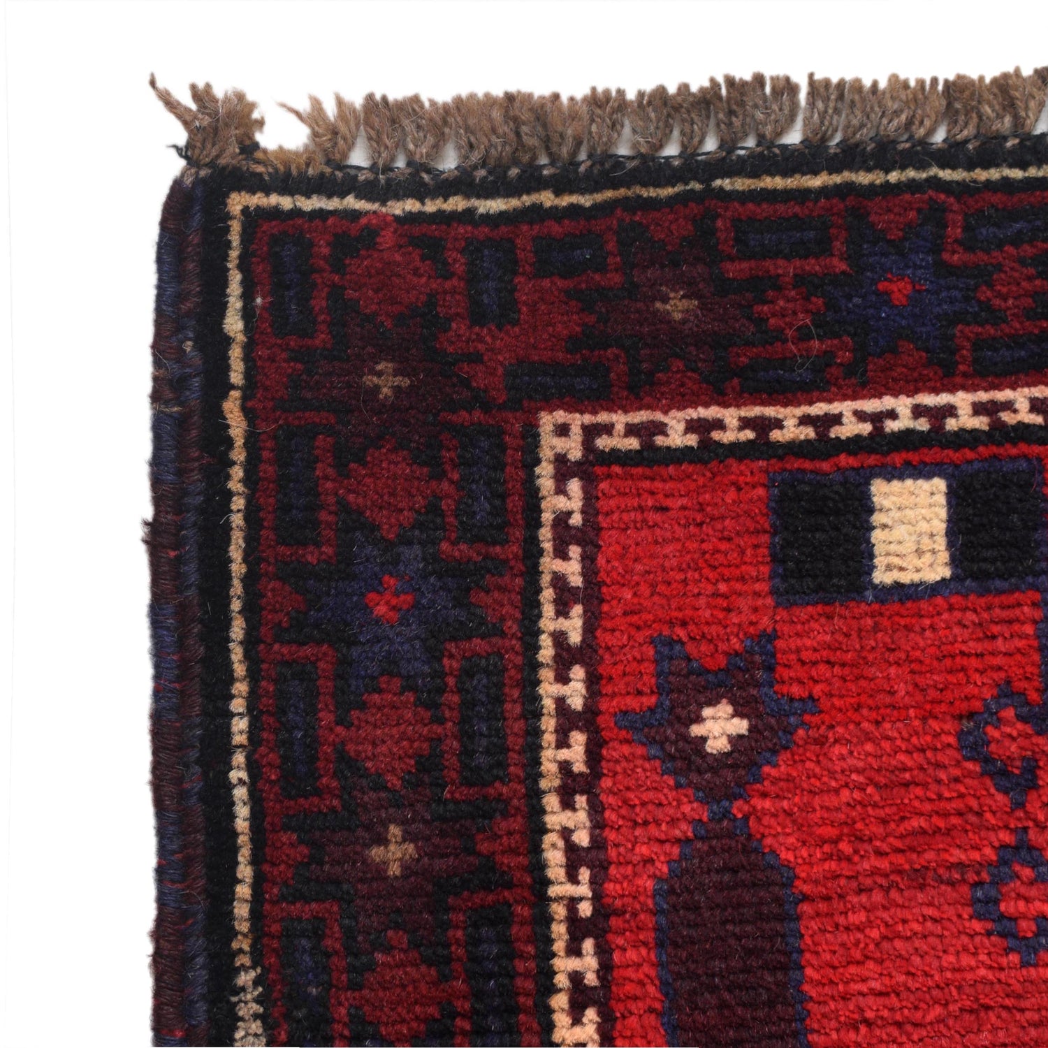 Baluchi Rug Handmade Red Prayer Design 3x5 ft