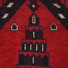 Baluchi Rug Handmade Red Prayer Design 3x5 ft