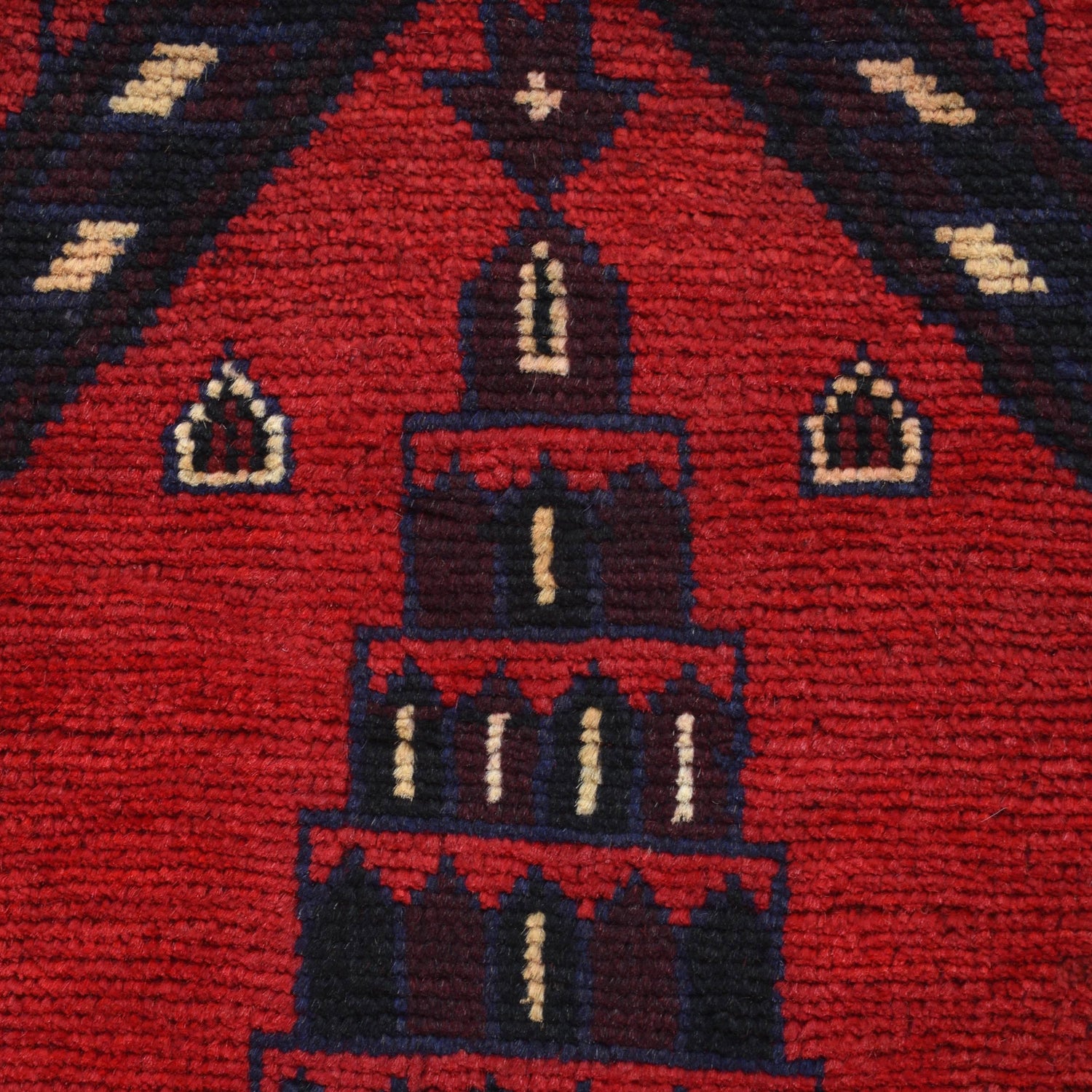 Baluchi Rug Handmade Red Prayer Design 3x5 ft