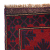 Baluchi Rug Handmade Red Floral 2x4 ft