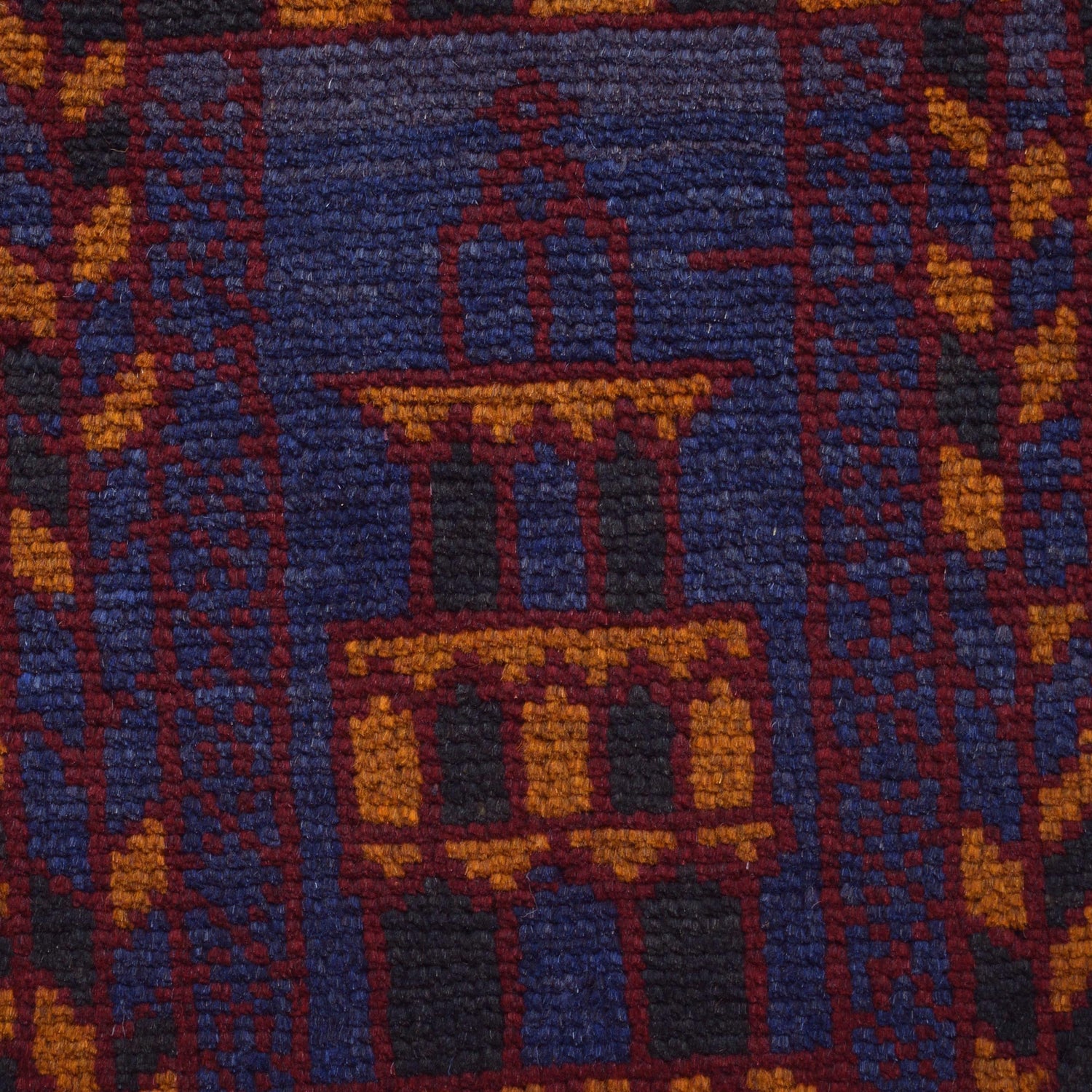 Baluchi Rug Handmade Blue Prayer Design 3x5 ft