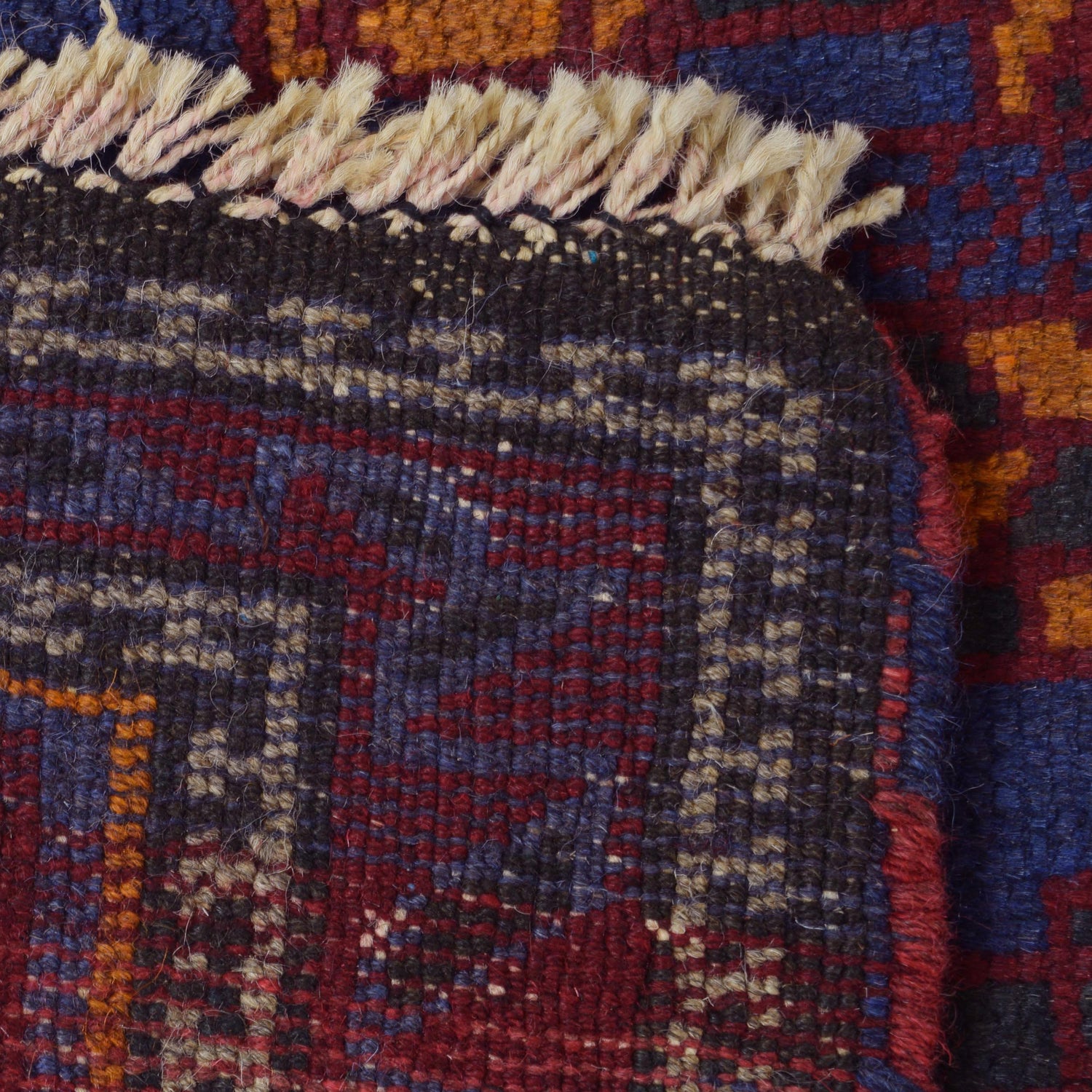 Baluchi Rug Handmade Blue Prayer Design 3x5 ft