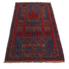Baluchi Rug Handmade Blue Prayer Design 3x5 ft