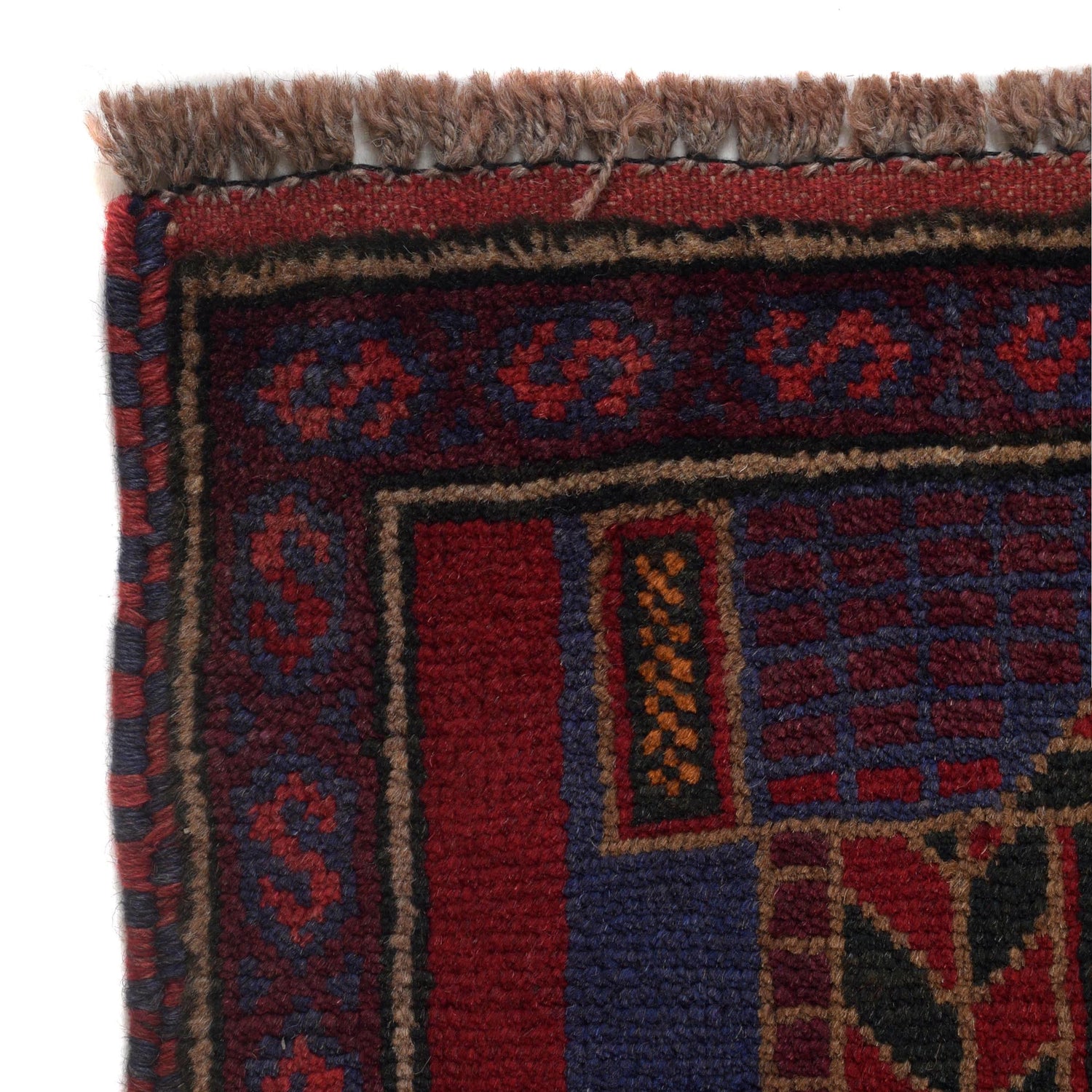 Baluchi Rug Handmade Blue Prayer Design 3x5 ft