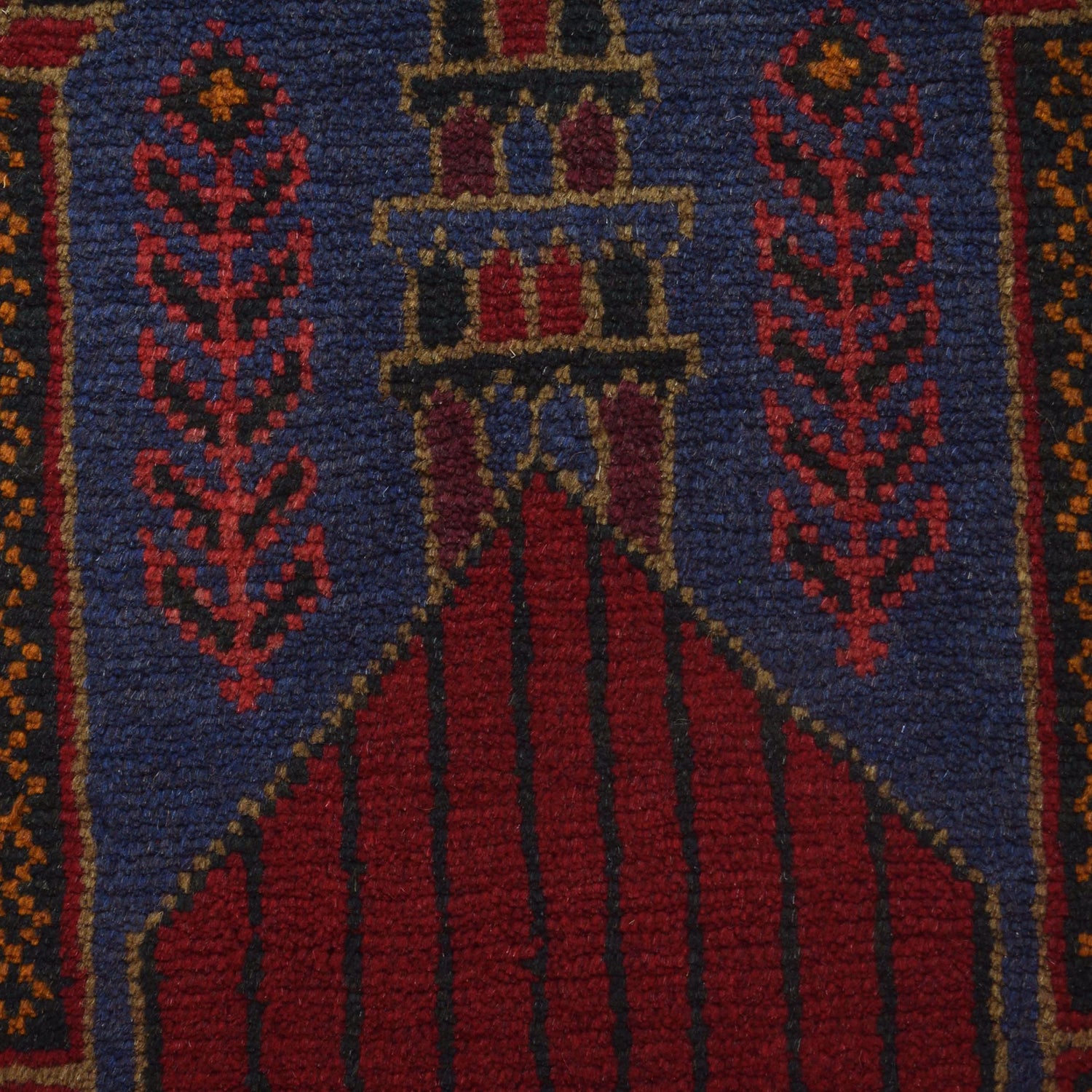 Baluchi Rug Handmade Blue Prayer Design 3x5 ft